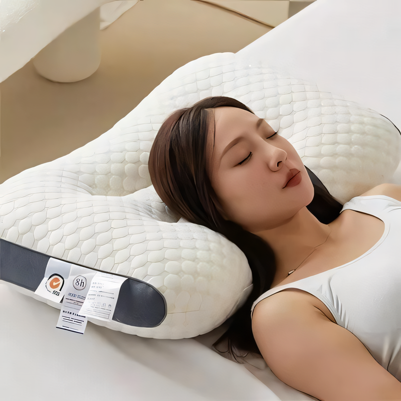 Set de 2 Almohadas Ortopédicas 3D de Algodón – Comodidad y Soporte Cervical
