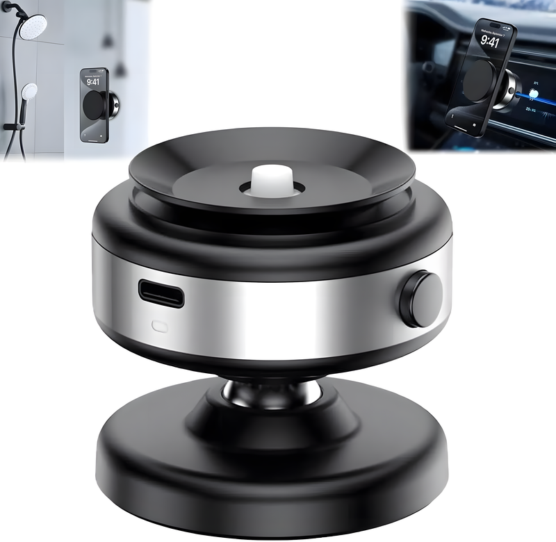 Soporte Magnético para Celular con Ventosa y Rotación 360º
