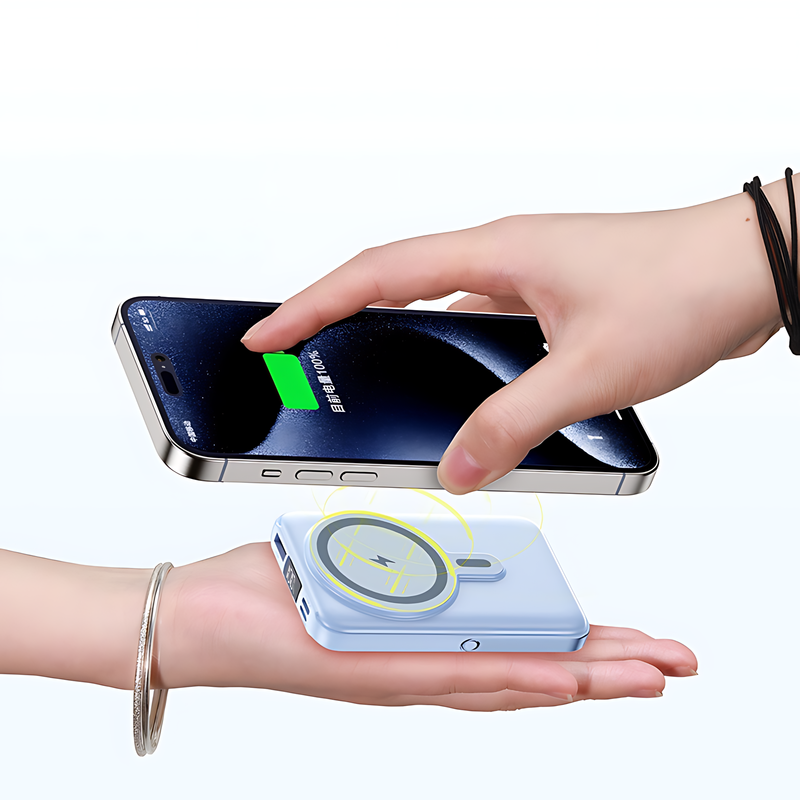 Power Bank con Cables Magnéticos – Carga Rápida y Conveniencia en Movimiento
