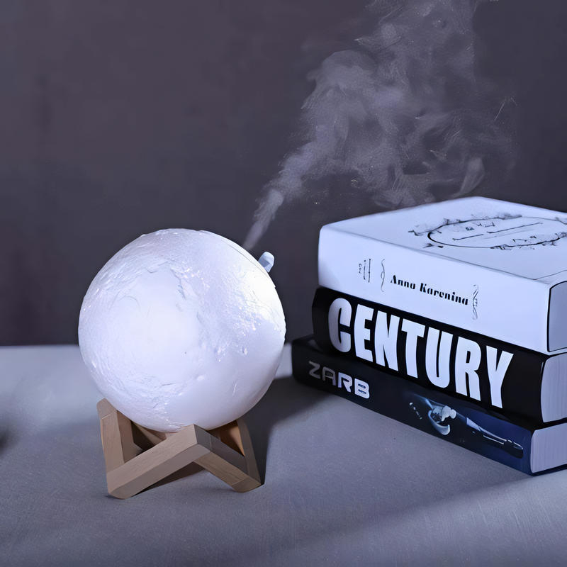 Humidificador de Mesa Luna - Súper Silencioso con Gran Capacidad y Luz Nocturna
