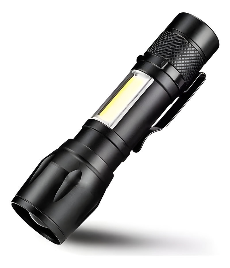 Linterna LED Recargable de Aluminio Impermeable - Portátil de Alta Potencia